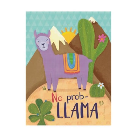 Holli Conger 'Llama Drama Motif 1' Canvas Art,35x47